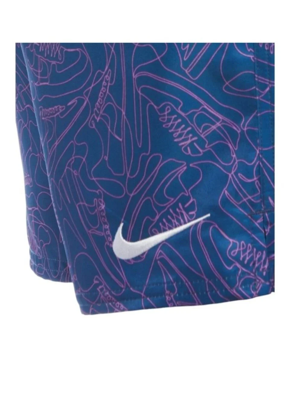Nike Swim Blue Sneakers 7” Volley Shorts NESSE522-417 Men’s L New with‎ Tags